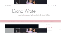Desktop Screenshot of dianawrote.com